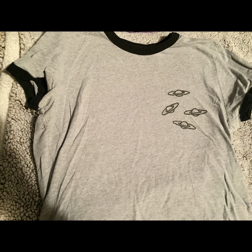 Alien crop top in grey